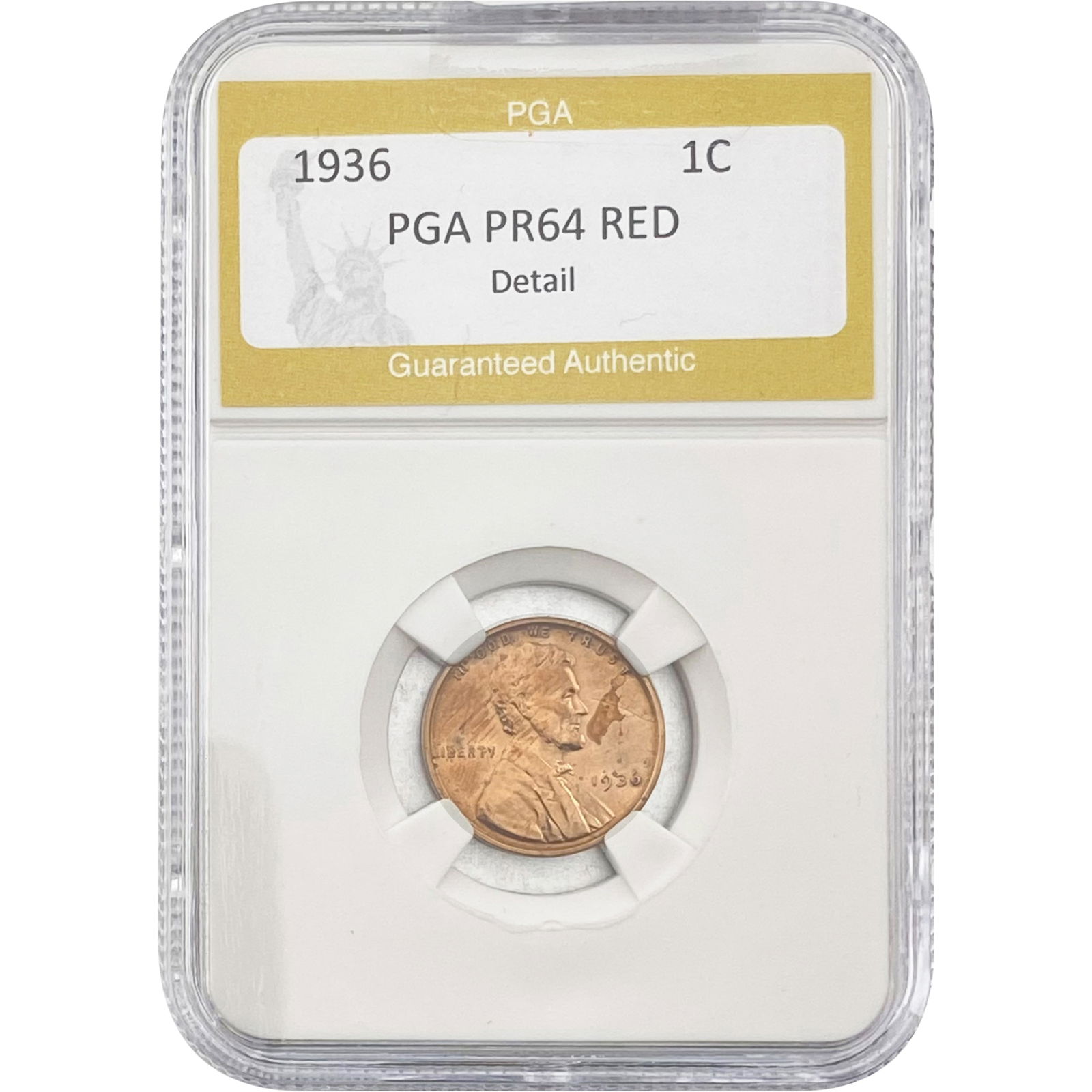 1936 Wheat Cent PGA PR64 RED DETAIL (1 of 2)