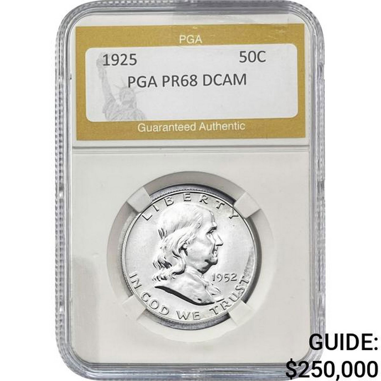 1952 Franklin Half Dollar PGA PR68 DCAM PROOF (1 of 2)