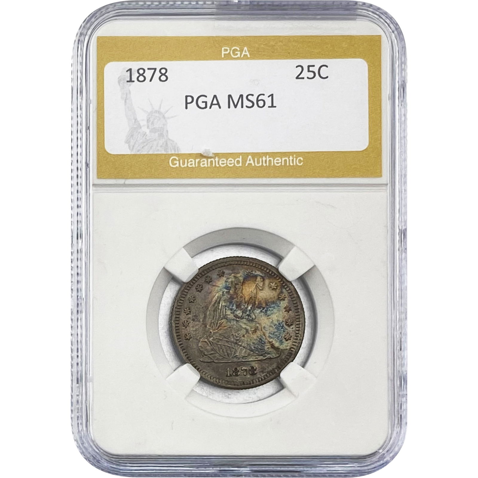 1878 Seated Liberty Quarter PGA MS61 (1 of 2)