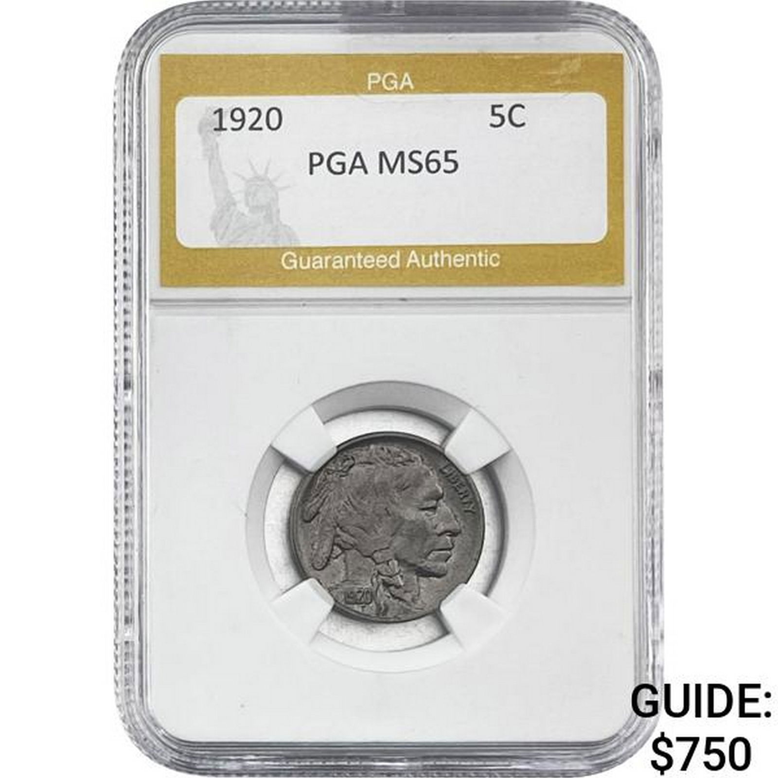 1920 Buffalo Nickel PGA MS65 (1 of 2)