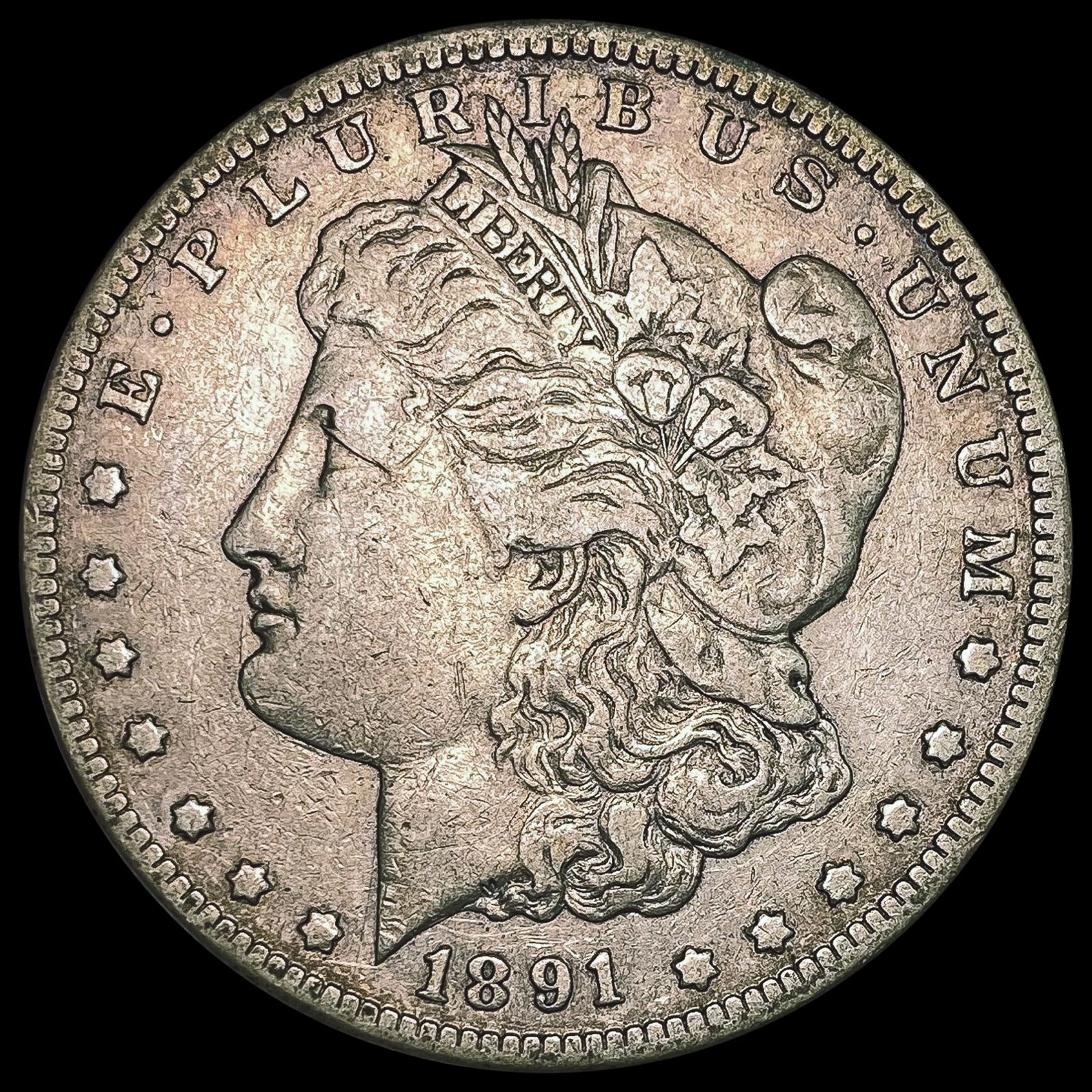 1891-CC Morgan Silver Dollar NEARLY UNCIRCULATED (1 of 2)