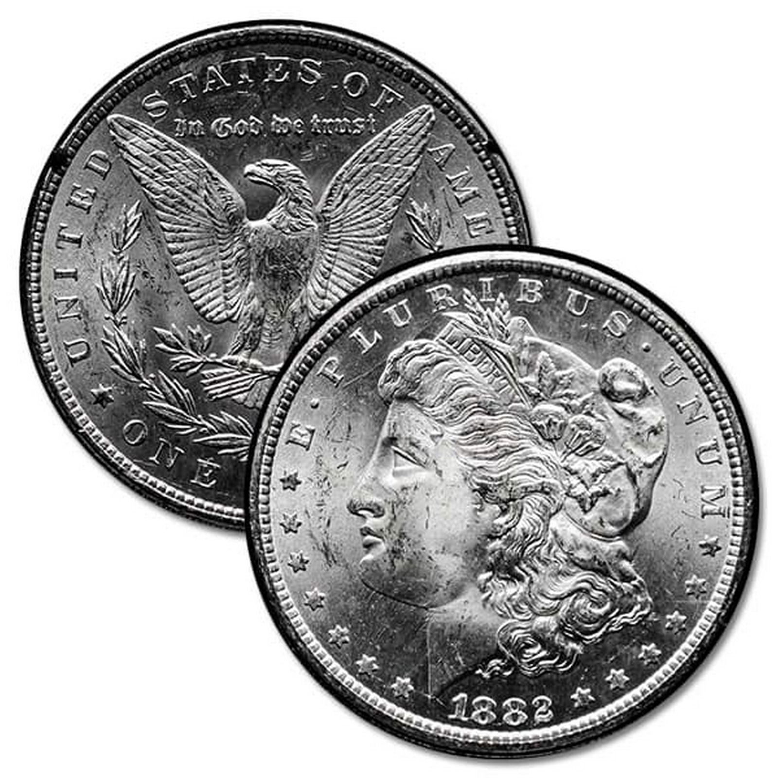 [1 Coin] 1882-1884 CC Morgan Silver Dollar Choice BU (1 of 1)