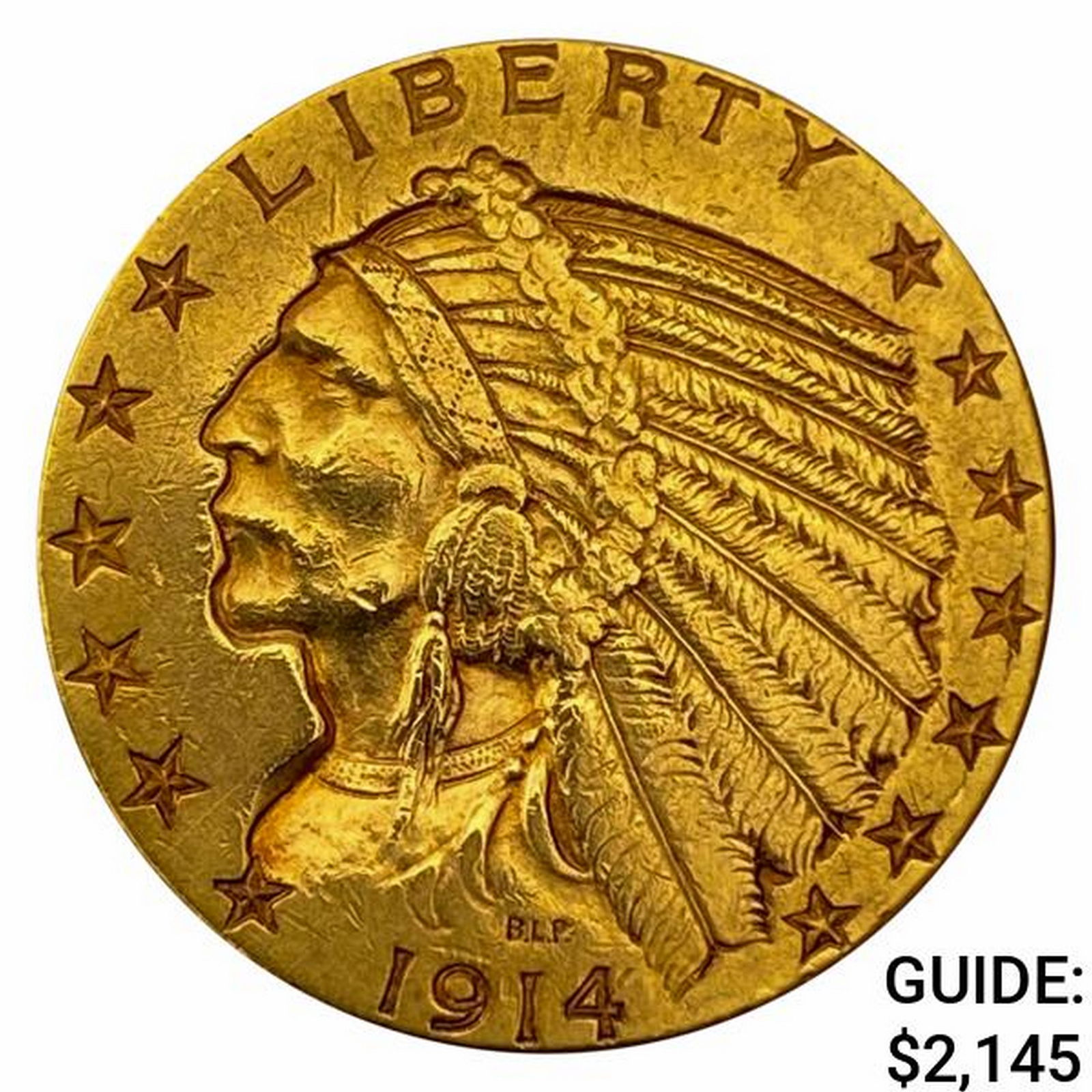 1914 $5 Gold Half Eagle UNCIRCULATED (1 of 2)