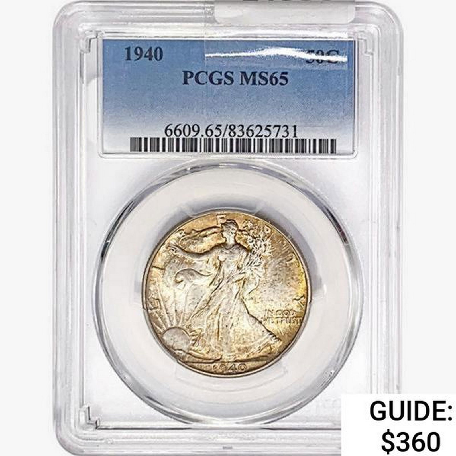 1940 Walking Liberty Half Dollar PCGS MS65 (1 of 2)