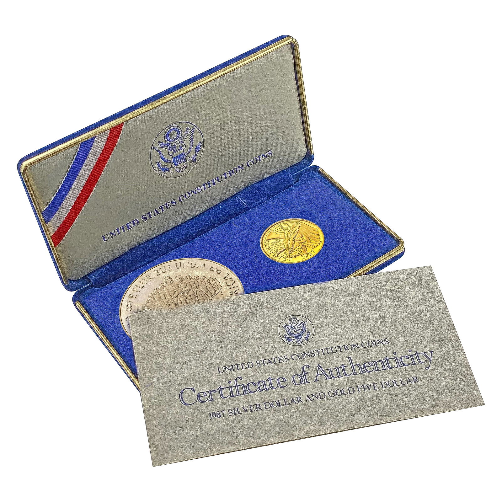 1987 [2] U.S. Constitution Coins Gold/Silv (1 of 8)