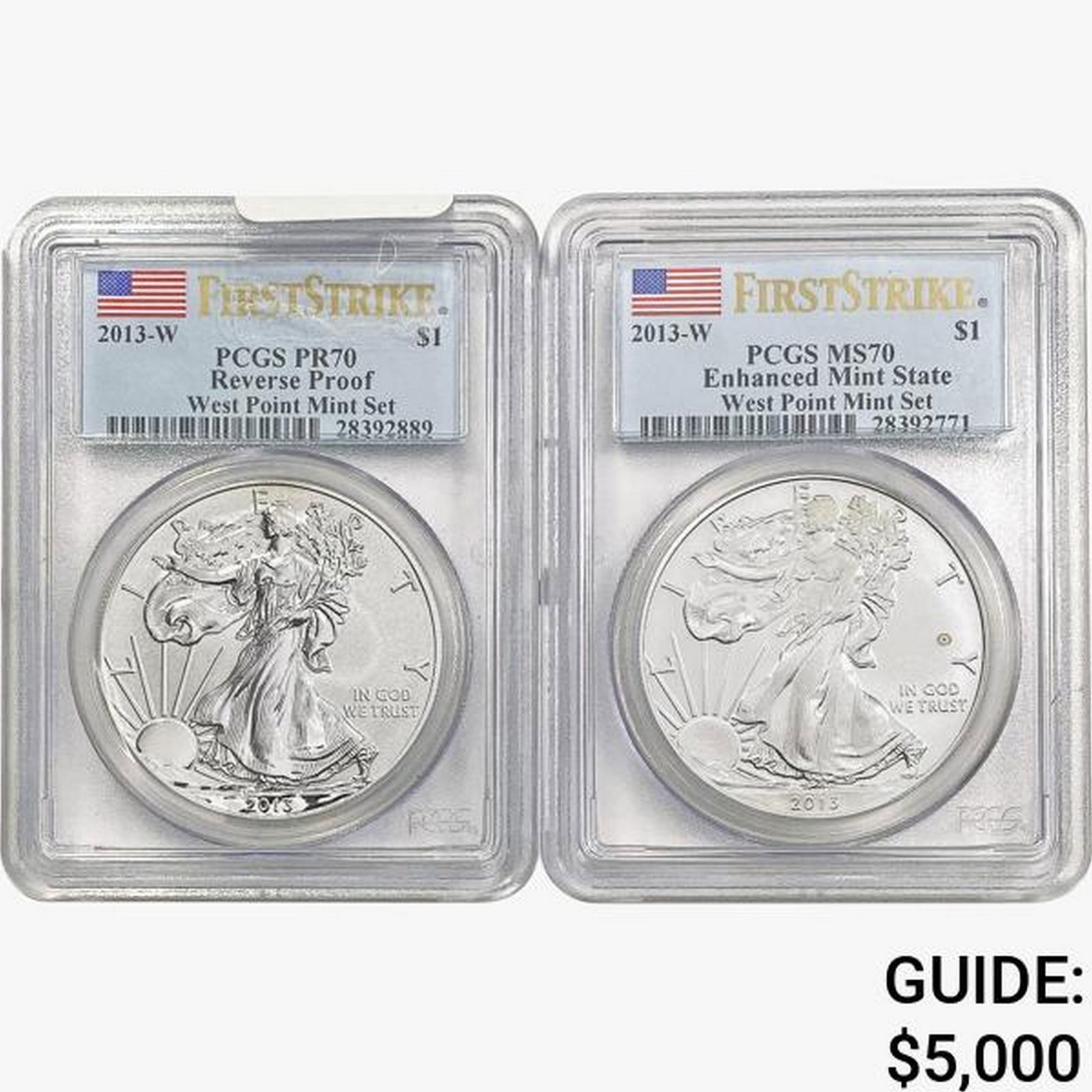2013-W [2] Silver Eagle PCGS PR/MS70 (1 of 2)