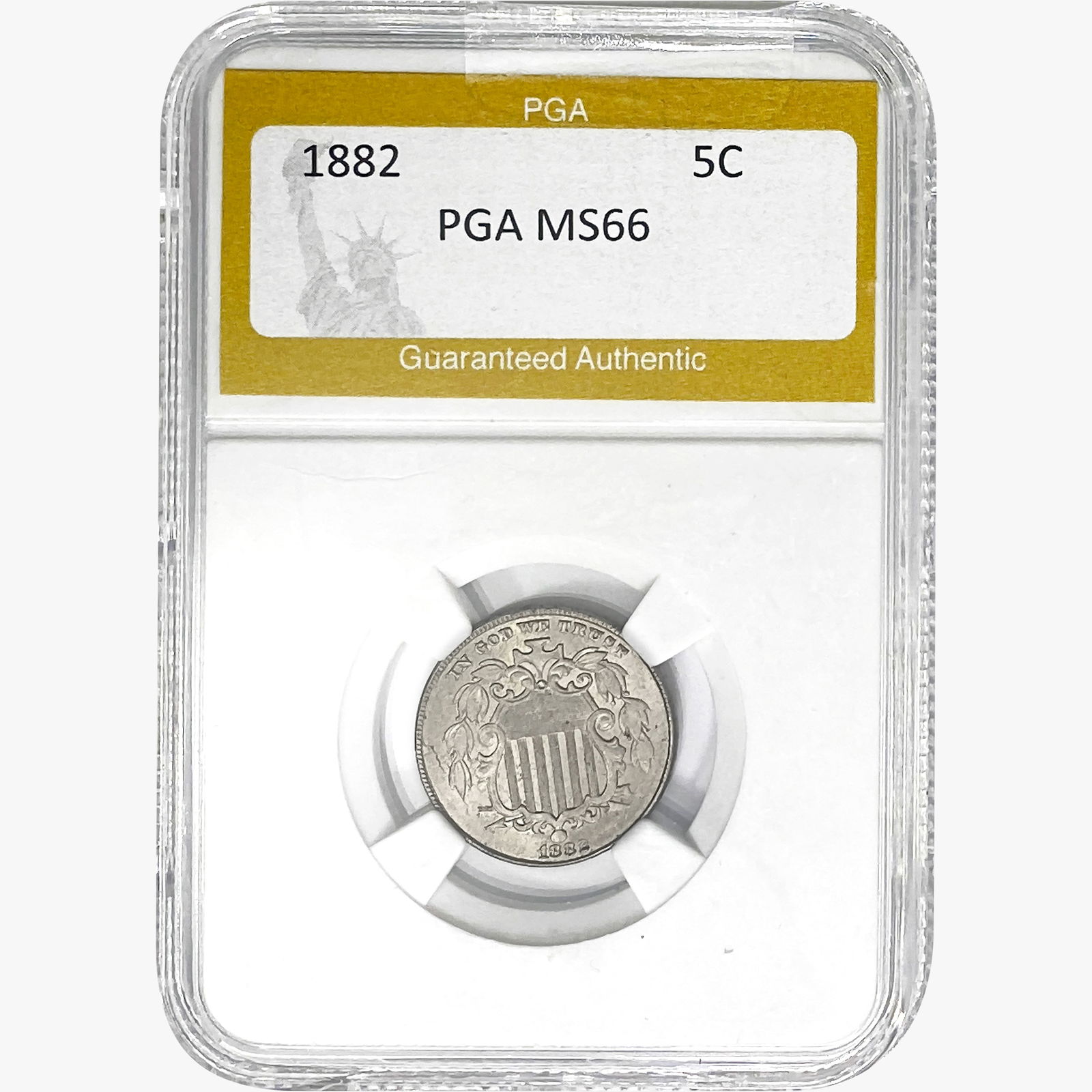 1882 Shield Nickel PGA MS66 (1 of 2)