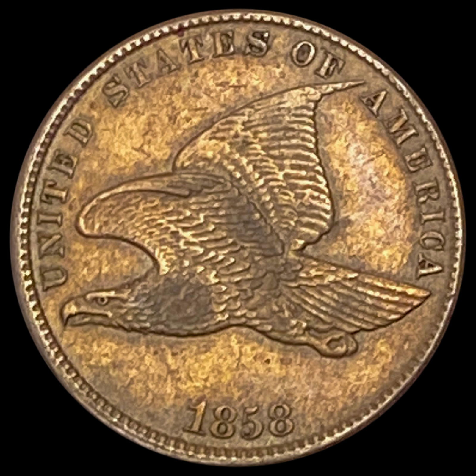 1858 Flying Eagle Cent CLOSELY UNCIRCULATED (1 of 2)