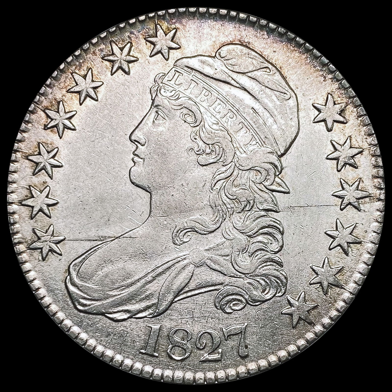 1827 Capped Bust Half Dollar CLOSELY UNCIRCULATED (1 of 2)
