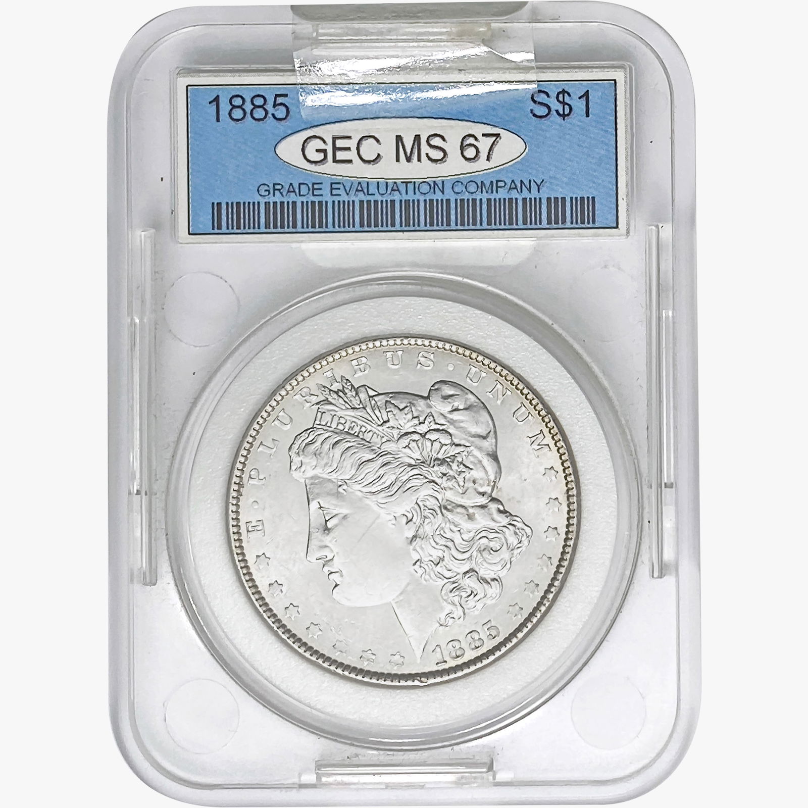 1885 Morgan Silver Dollar GEC MS67 (1 of 2)