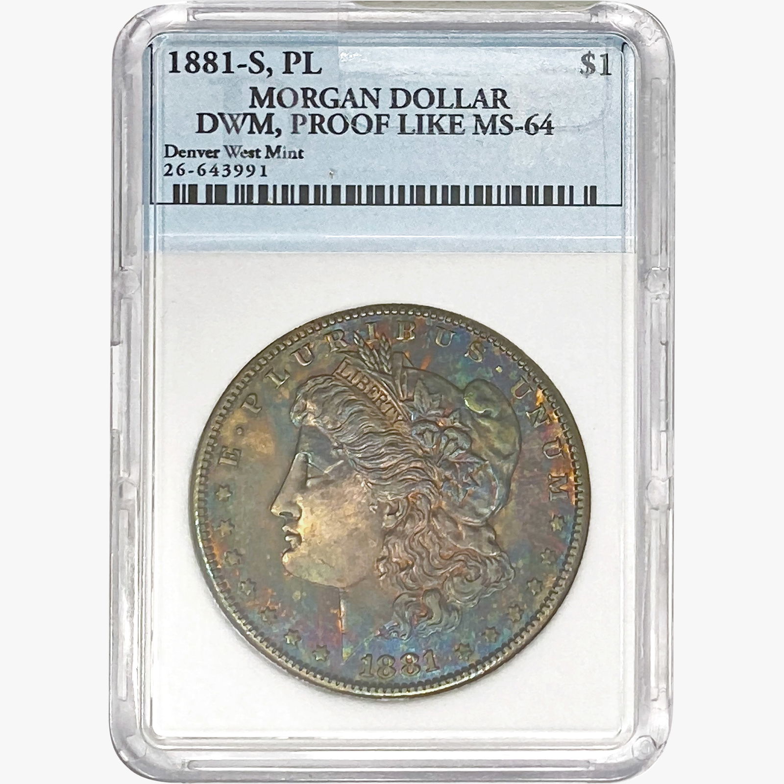 1881-S Morgan Silver Dollar DWM MS64 PROOF LIKE (1 of 2)