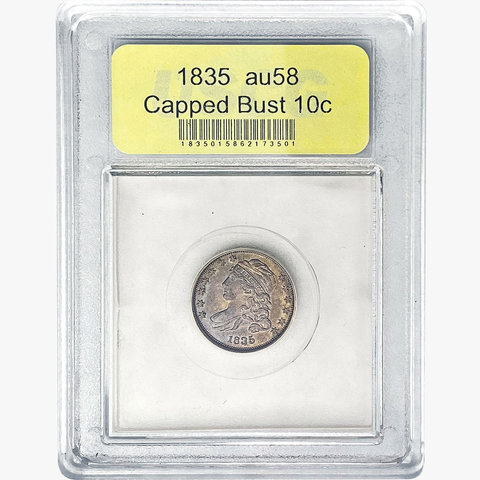 1835 Capped Bust Dime USCG AU58 (1 of 2)