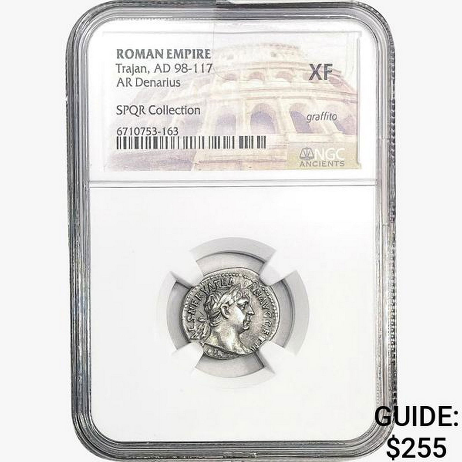 Roman Trajan, AD 98-117 Silver Denarius (1 of 2)