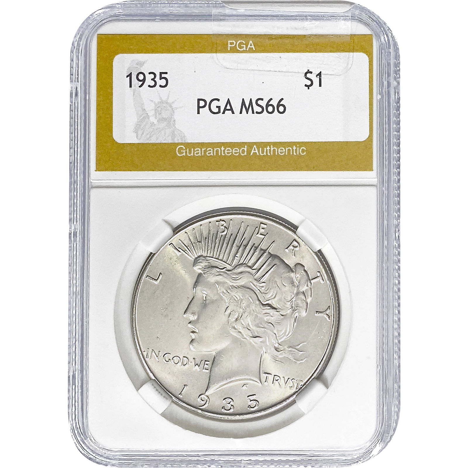 1935 Silver Peace Dollar PGA MS66 (1 of 2)