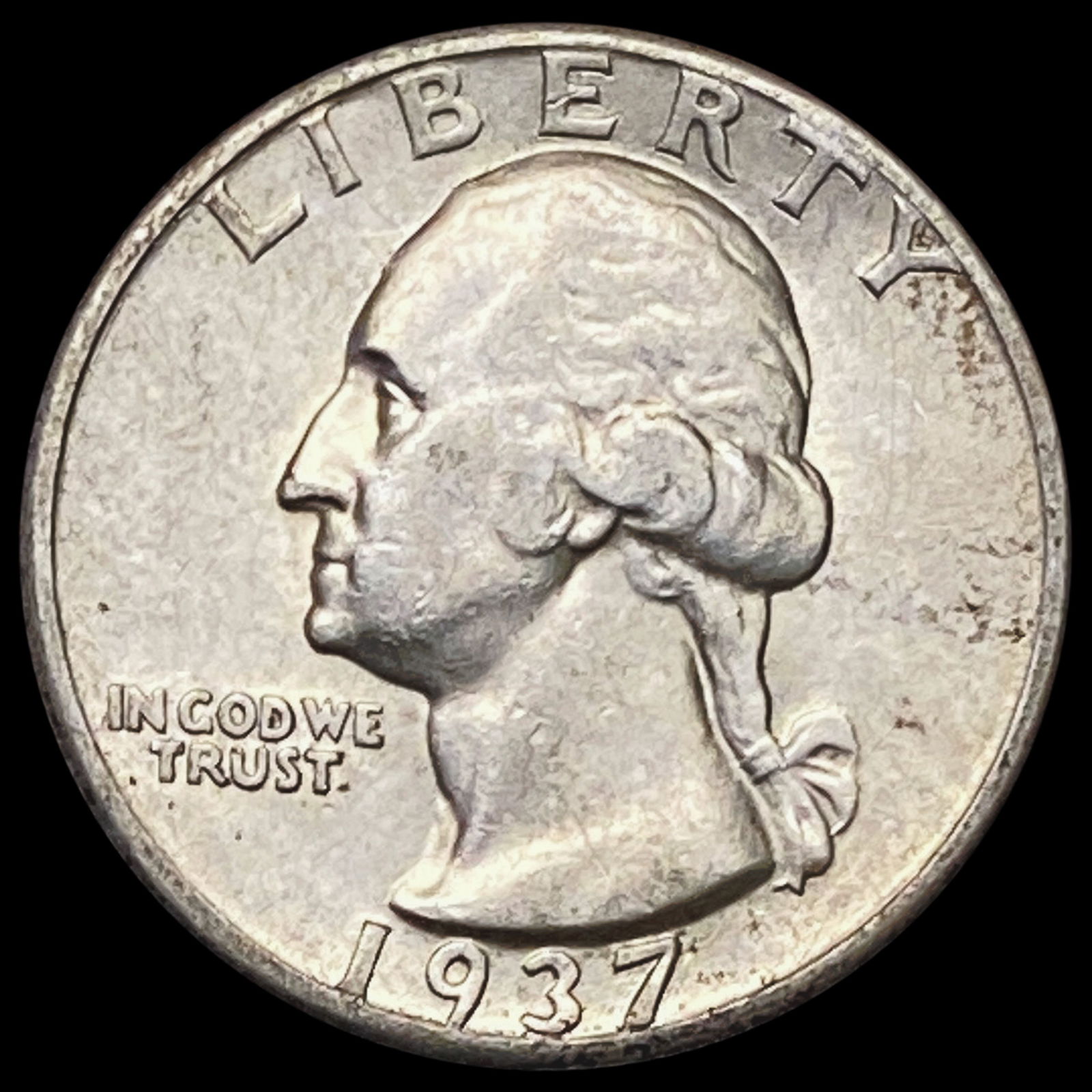 1937-D Washington Silver Quarter CLOSELY UNCIRCULATED (1 of 2)