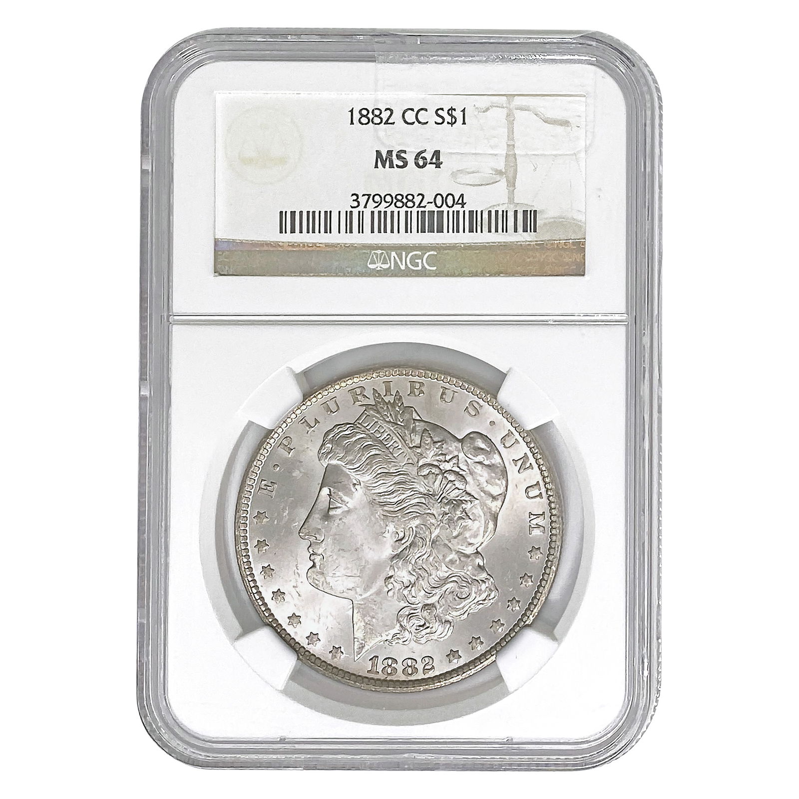 1882-CC Morgan Silver Dollar NGC MS64 (1 of 2)