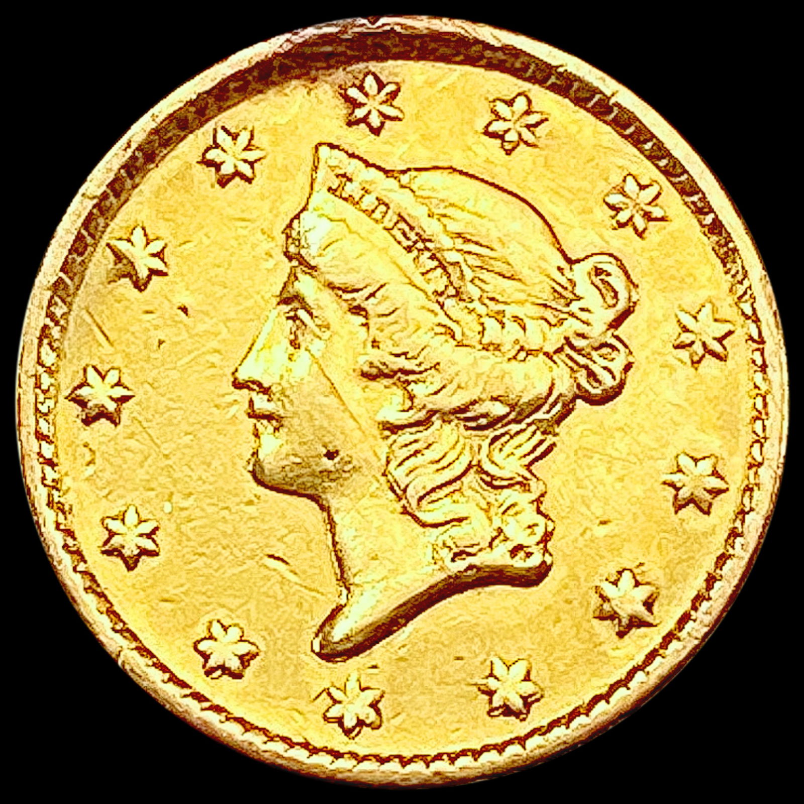 1853 Rare Gold Dollar CLOSELY UNCIRCULATED (1 of 2)