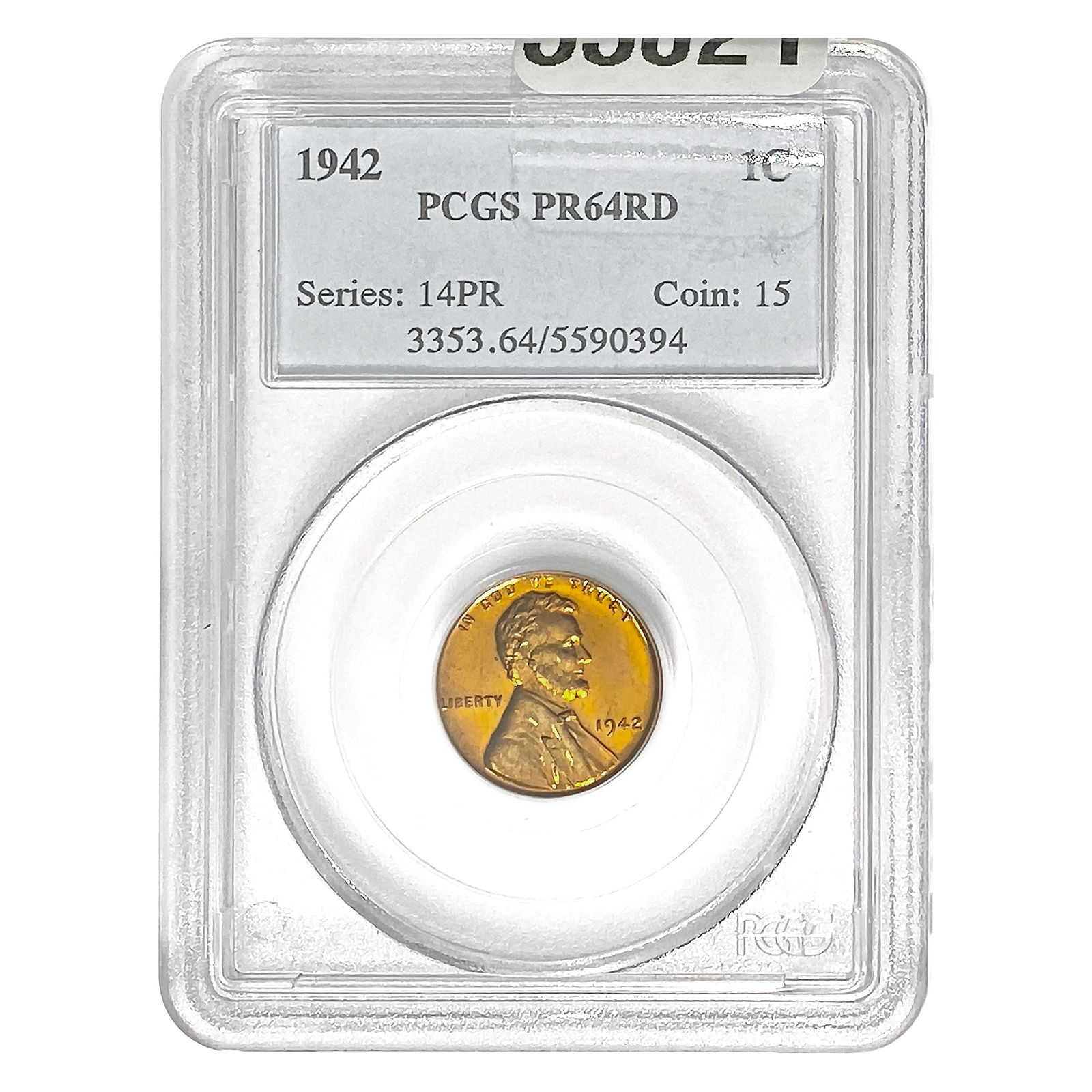 1942 Lincoln Cent PCGS PR64RD (1 of 2)