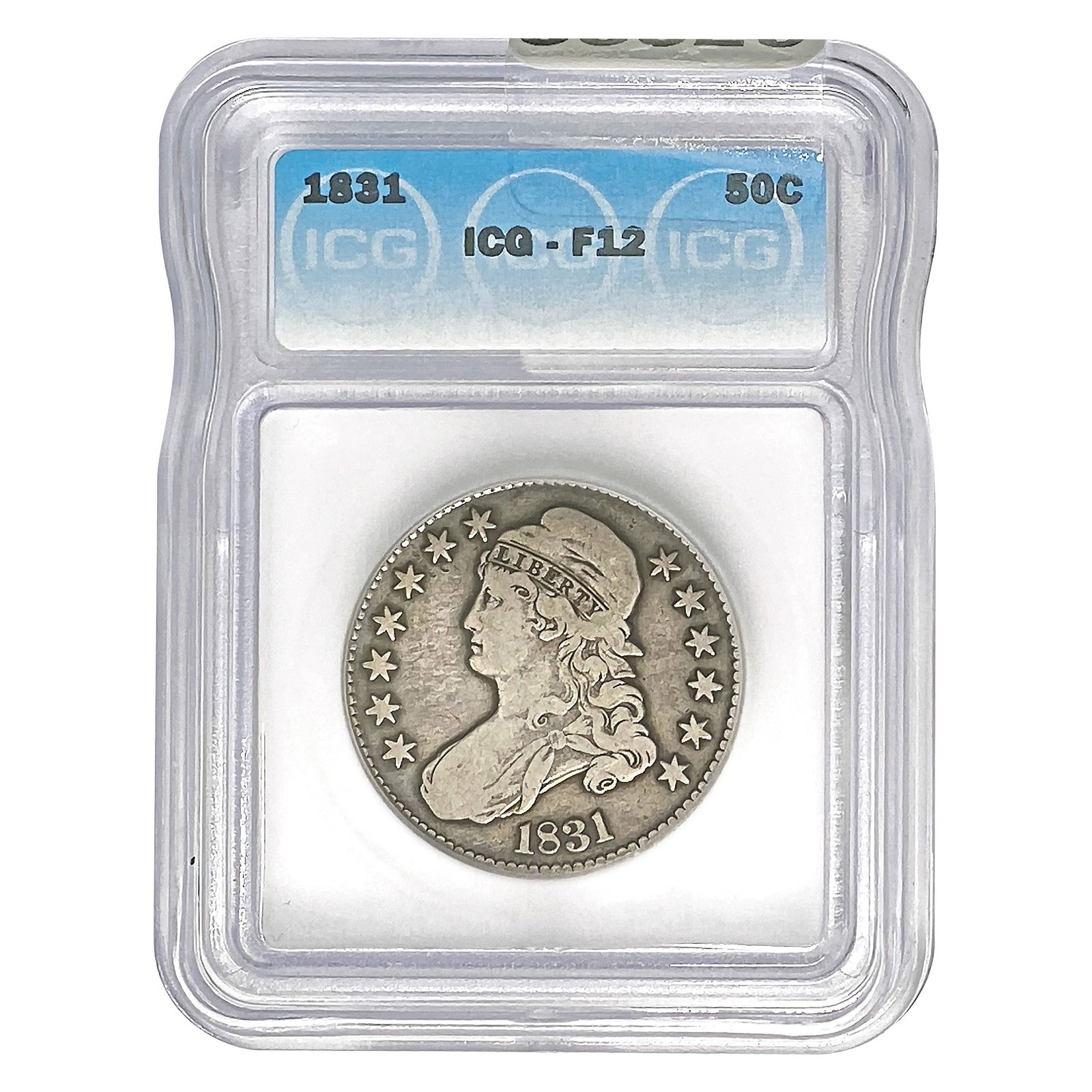 1831 Capped Bust Half Dollar ICG F12 (1 of 2)