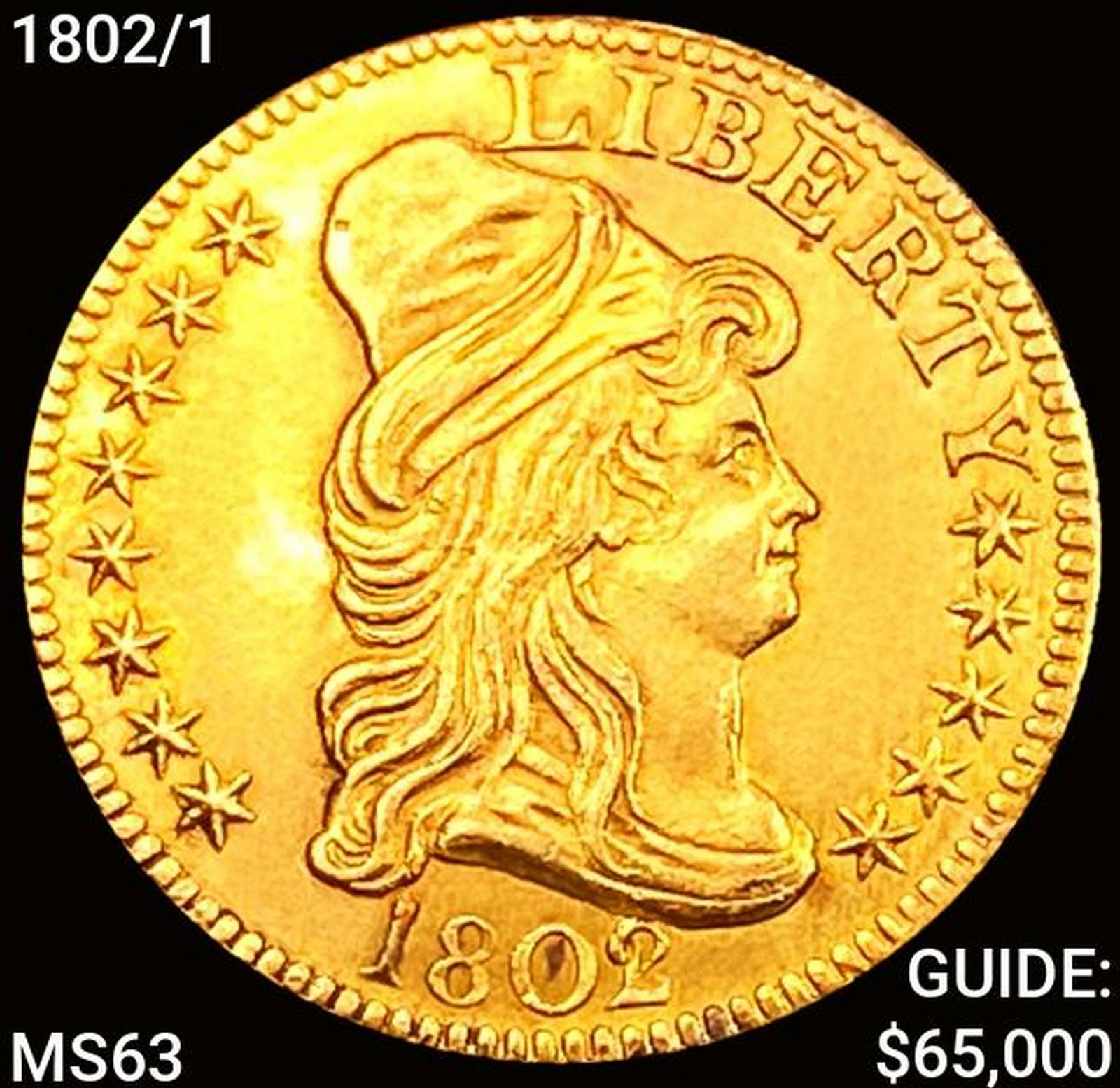 1802/1 $5 Gold Half Eagle CHOICE BU (1 of 2)