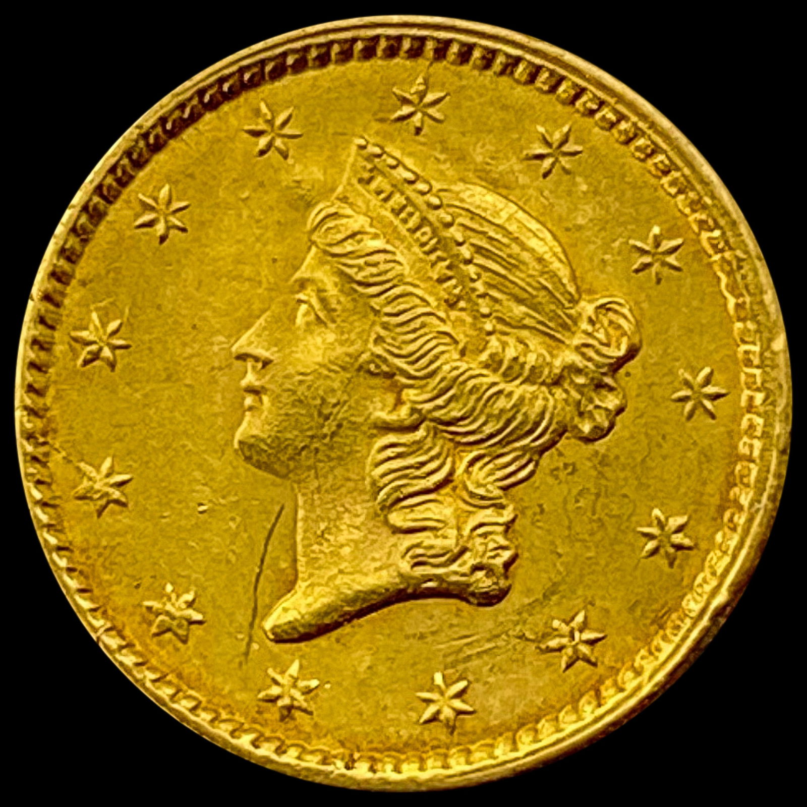 1851 $1 Liberty Head Gold Dollar UNCIRCULATED (1 of 2)