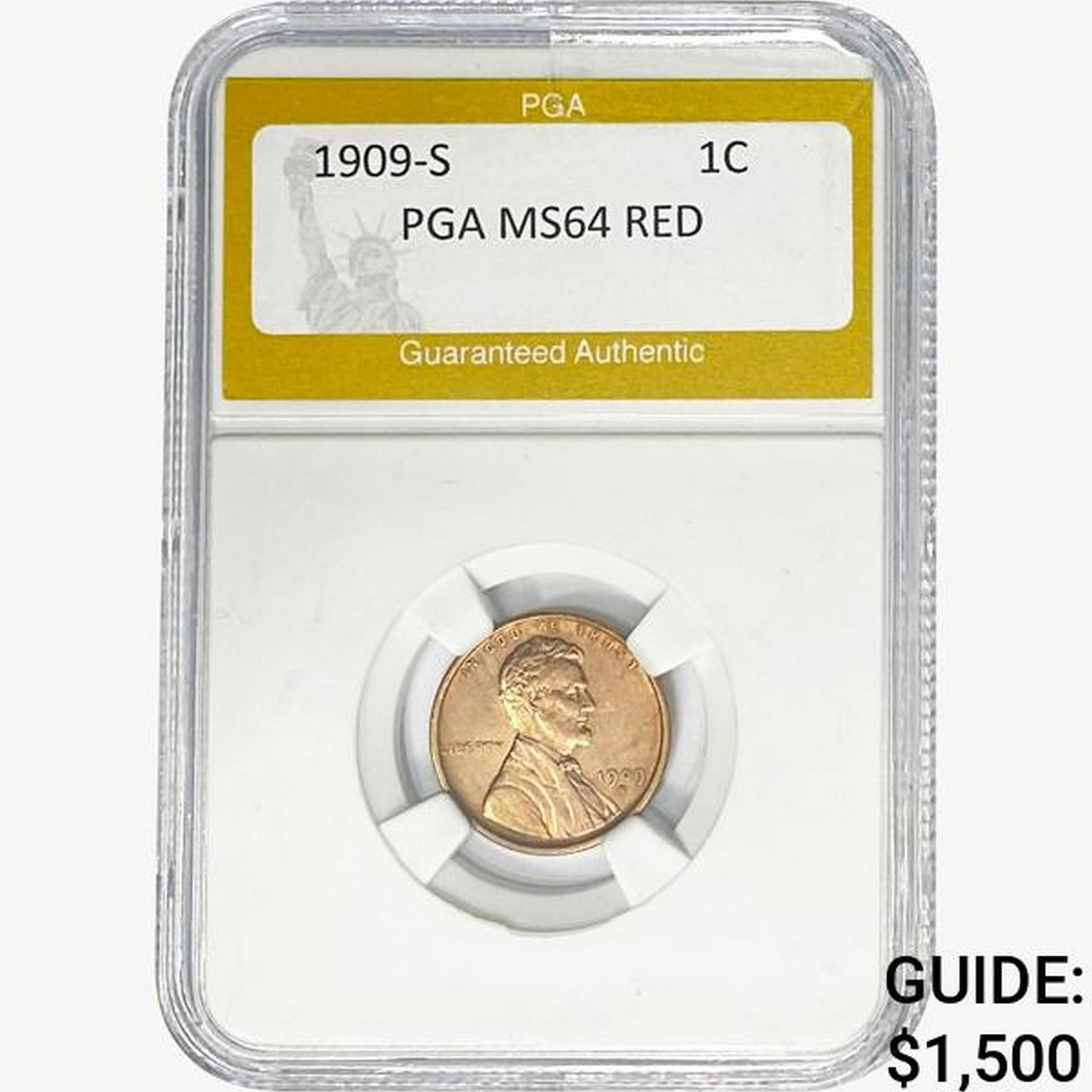 1909-S Wheat Cent PGA MS64 RED (1 of 2)