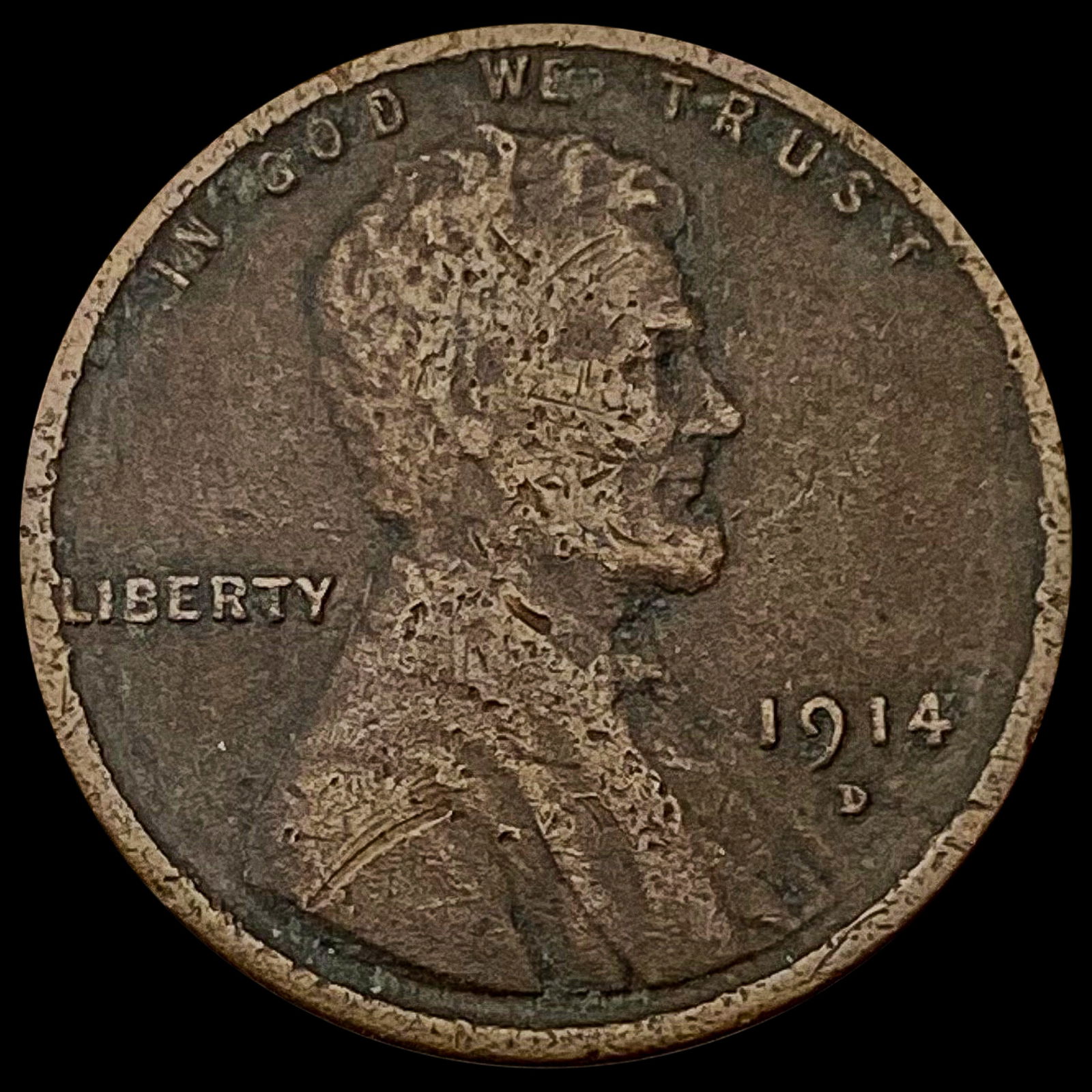 1914-D Lincoln Wheat Cent NICELY CIRCULATED (1 of 2)