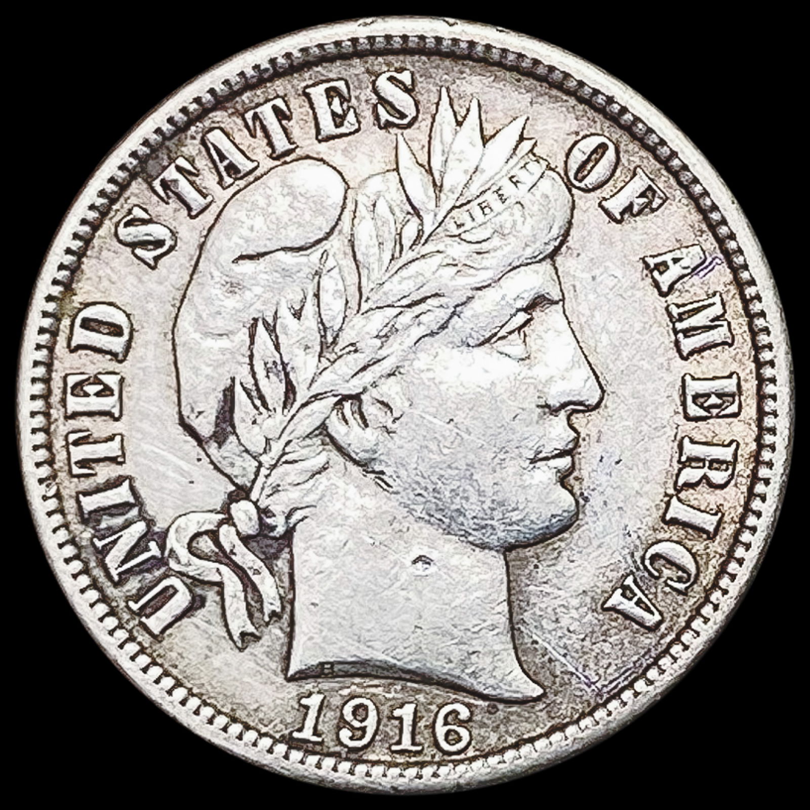 1916-S Barber Dime CLOSELY UNCIRCULATED (1 of 2)
