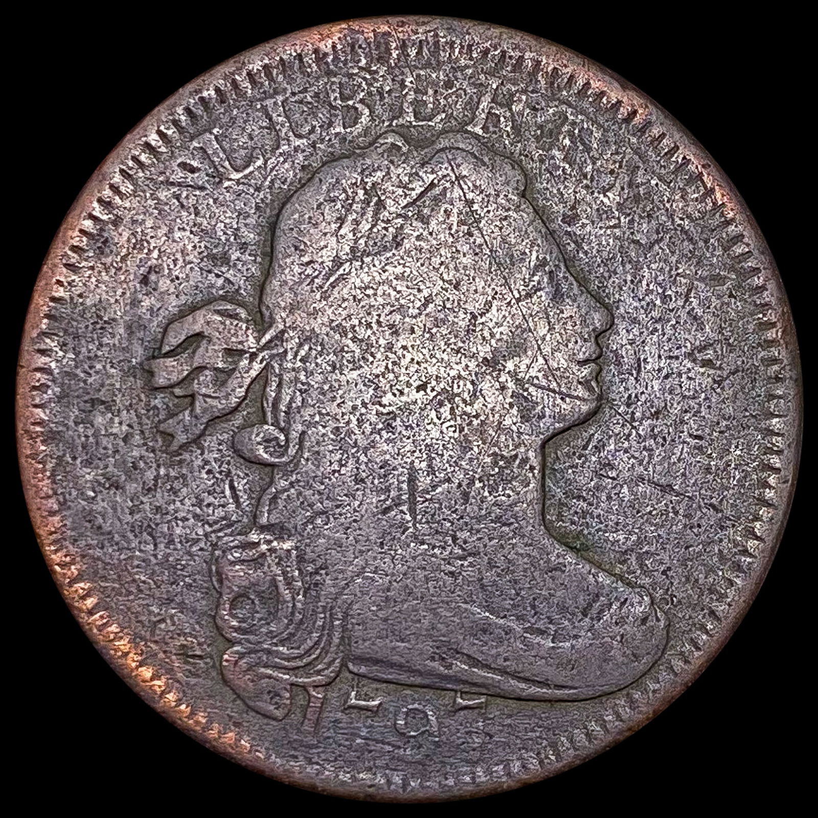 1797 Flowing Hair Large Cent NICELY CIRCULATED (1 of 2)