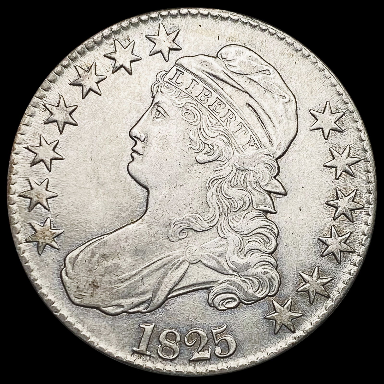 1825 Capped Bust Half Dollar CHOICE AU (1 of 2)