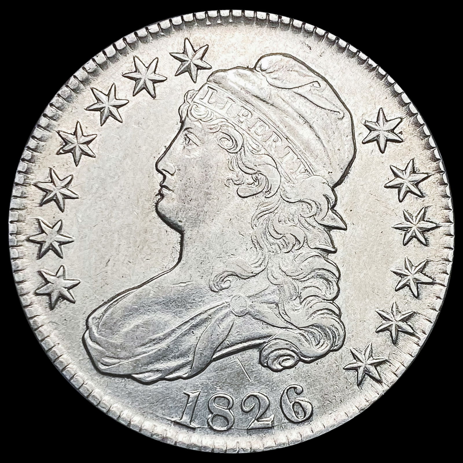 1826 Capped Bust Half Dollar CLOSELY UNCIRCULATED (1 of 2)