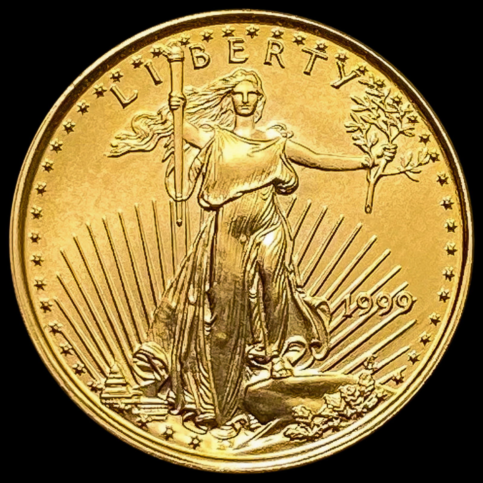 1999 $5 American Gold Eagle 1/10 oz SUPERB GEM BU (1 of 2)