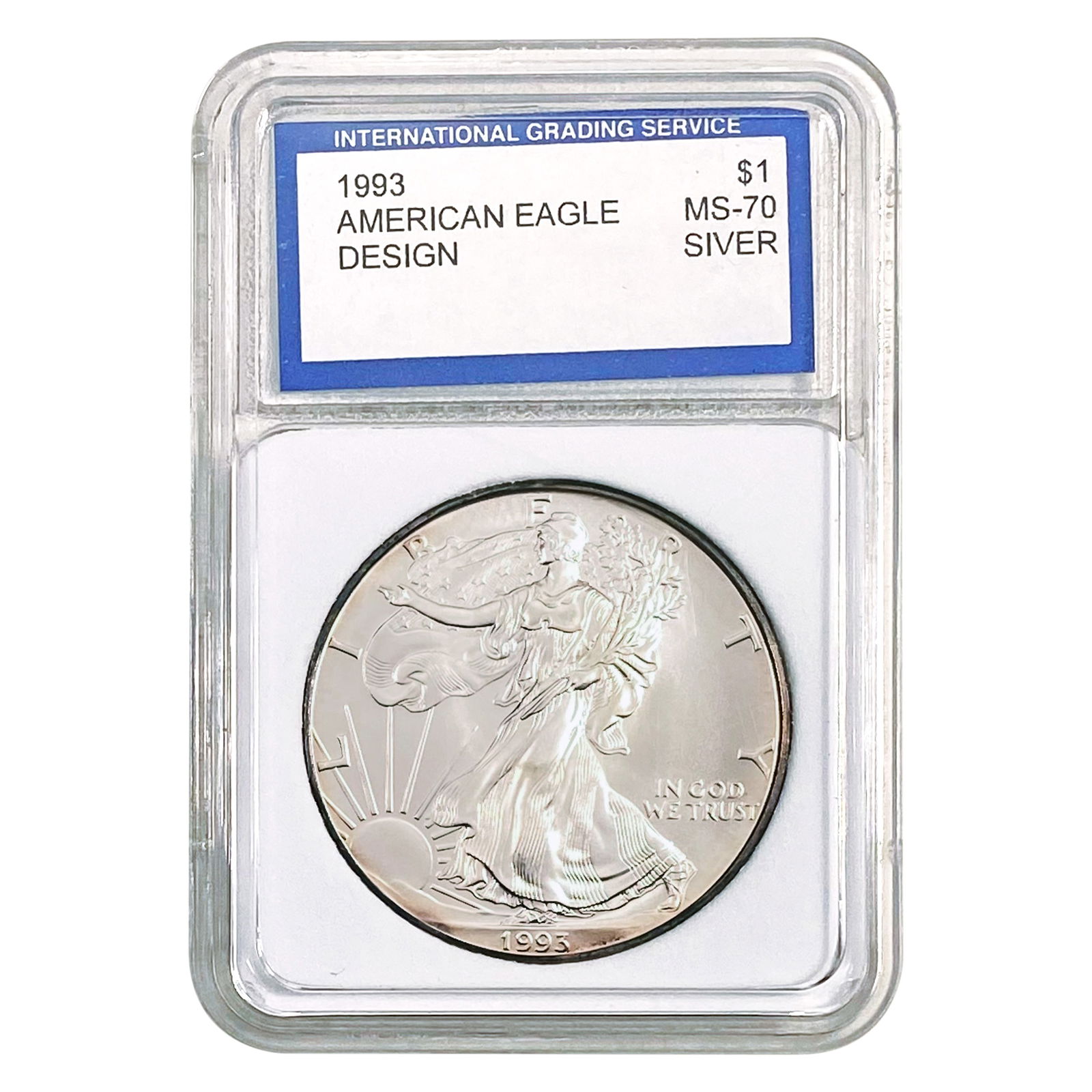 1993 American Silver Eagle IGS MS-70 (1 of 2)