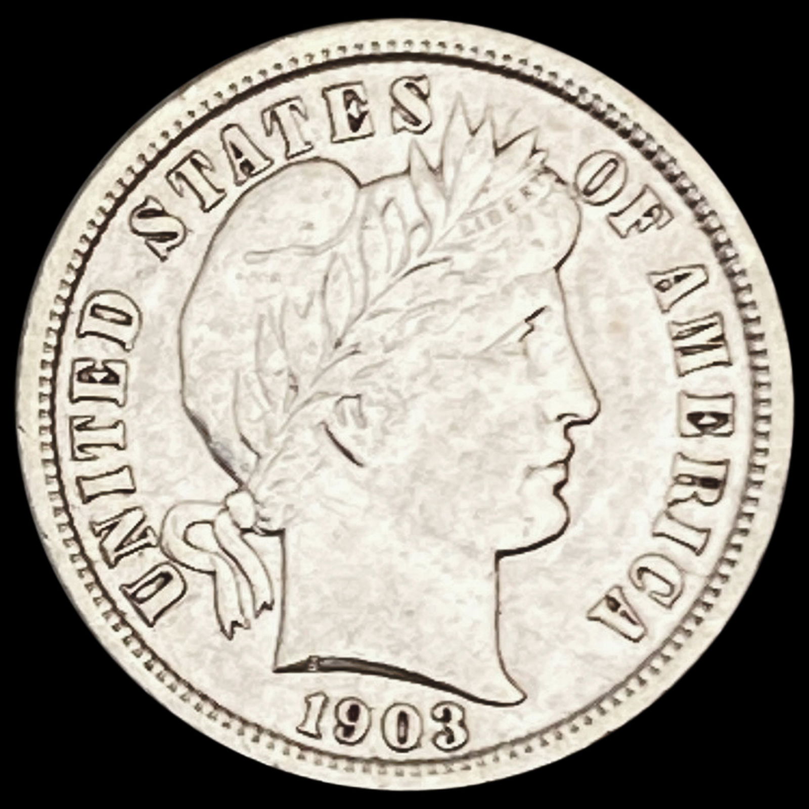 1903 Barber Dime CLOSELY UNCIRCULATED (1 of 2)
