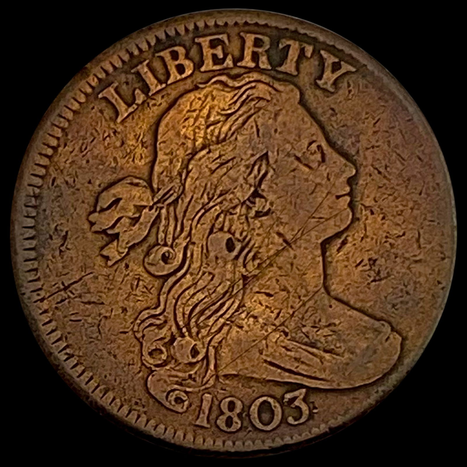 1803 Draped Bust Large Cent NICELY CIRCULATED (1 of 2)