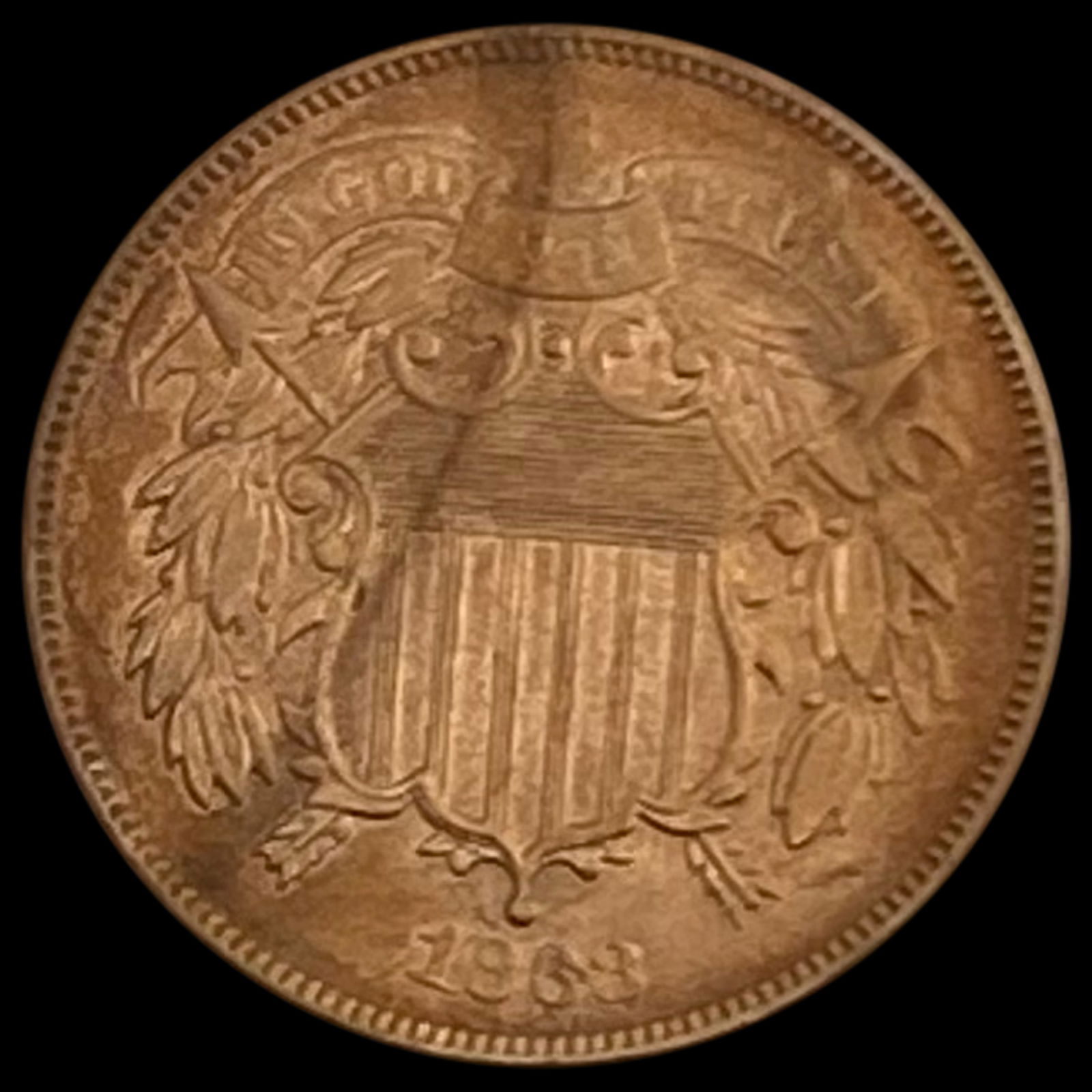1863 Two-Cent Piece Pattern Coin UNCIRCULATED (1 of 2)