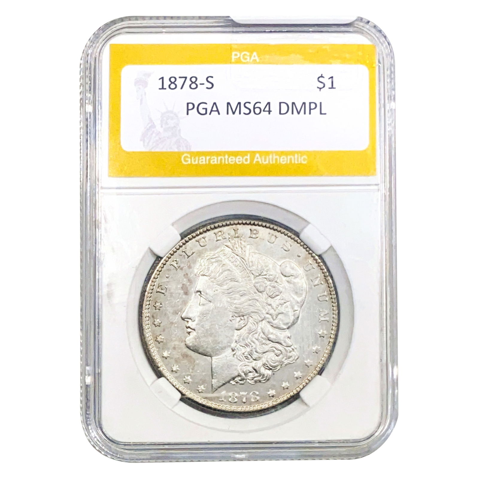 1878-S Morgan Dollar PGA MS64 DMPL (1 of 2)