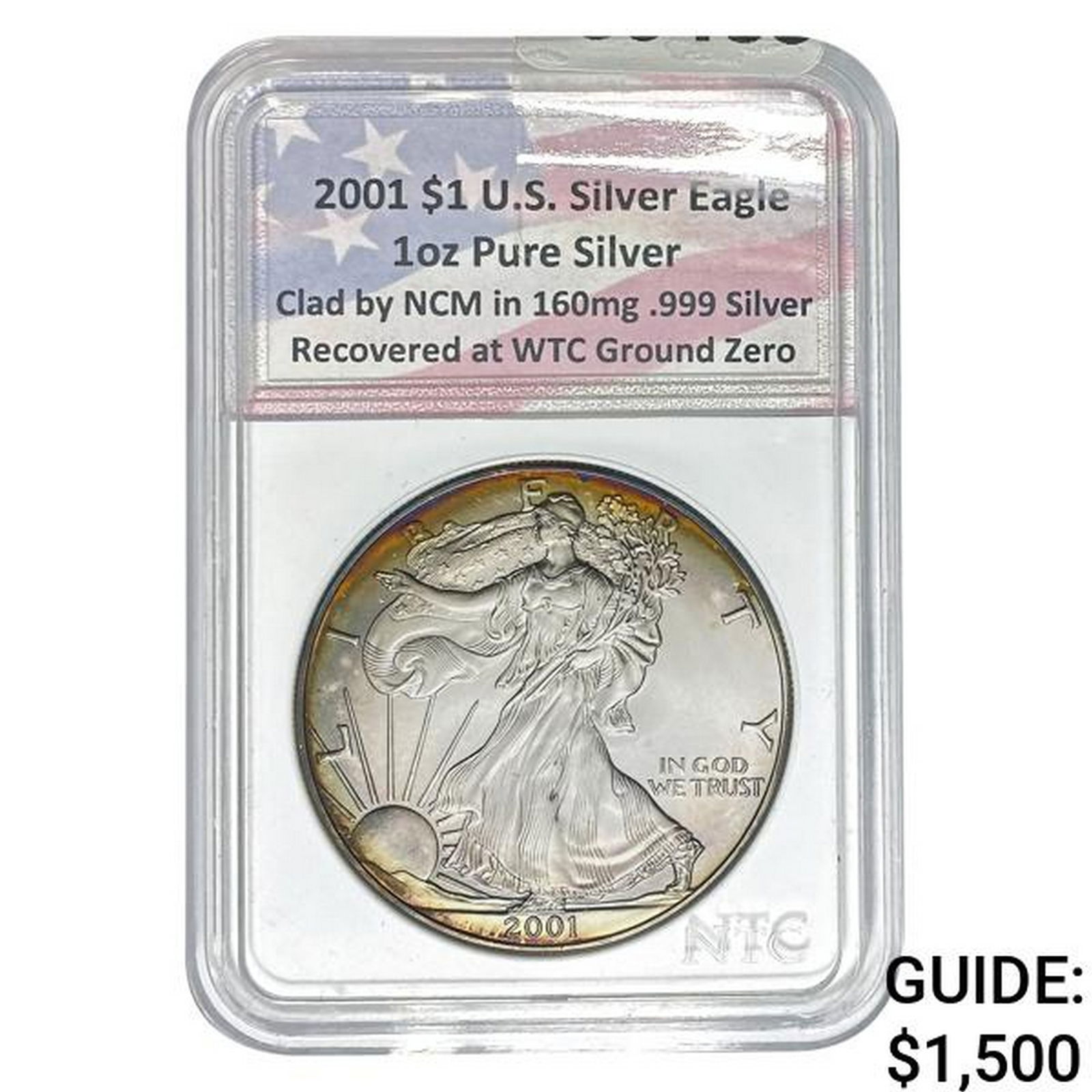 2001 $1 Silver Eagle NTC WTC Recovery (1 of 2)