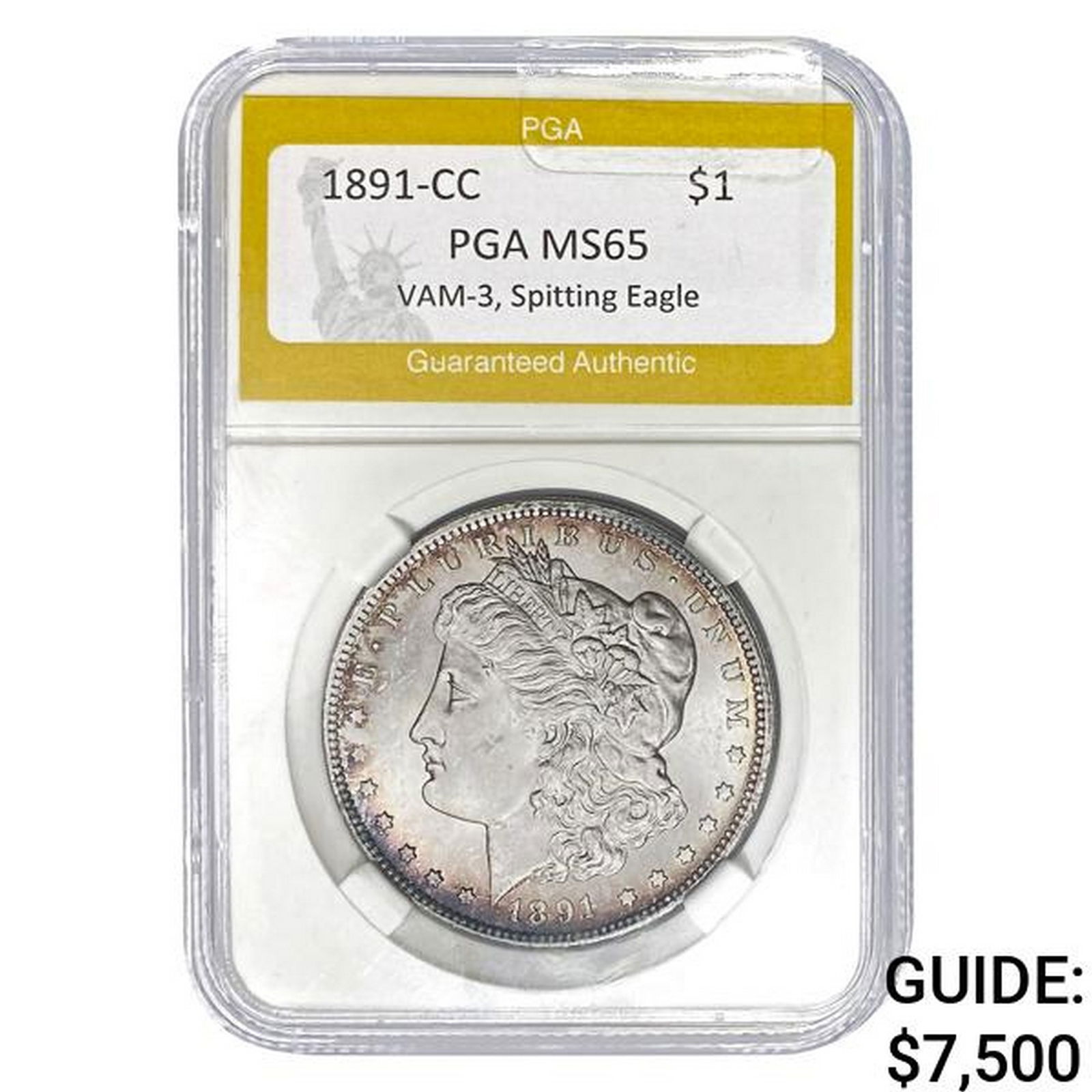 1891-CC Morgan Dollar PGA MS65 (1 of 2)
