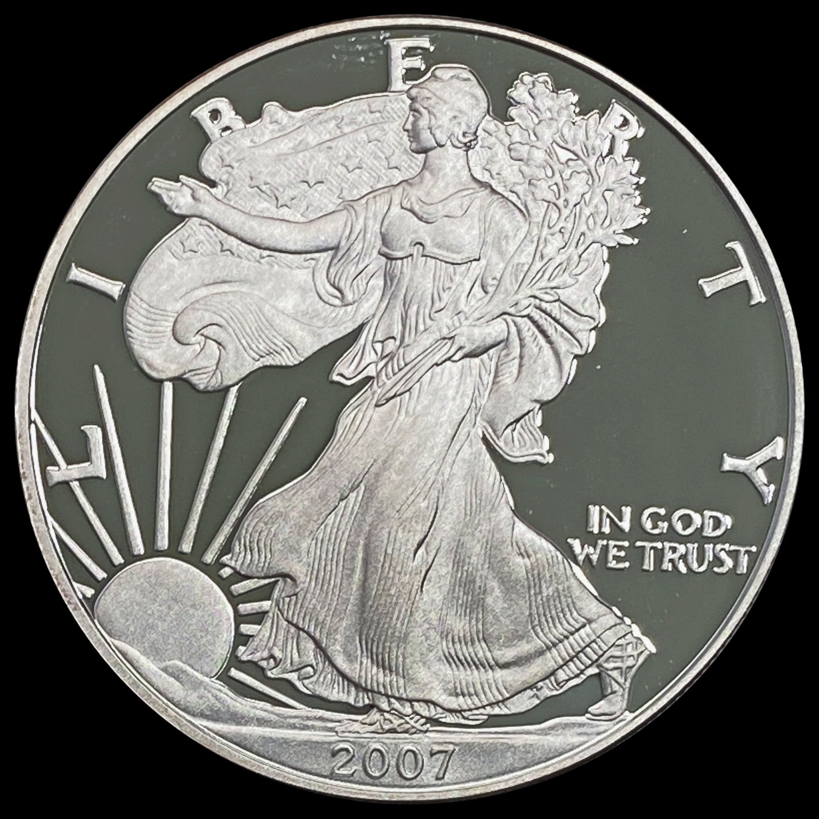 2007-W American Silver Eagle Dollar GEM PROOF (1 of 2)