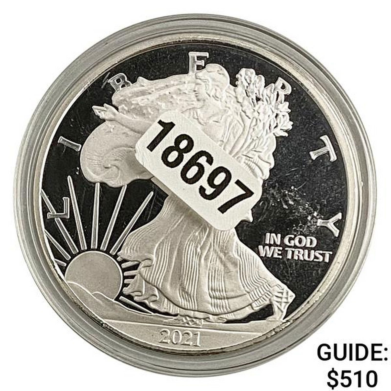 2021 4oz Proof Eagle Silver Round (1 of 2)