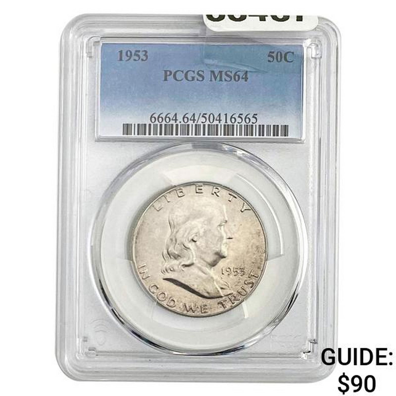 1953 Franklin Half Dollar PCGS MS64 (1 of 2)