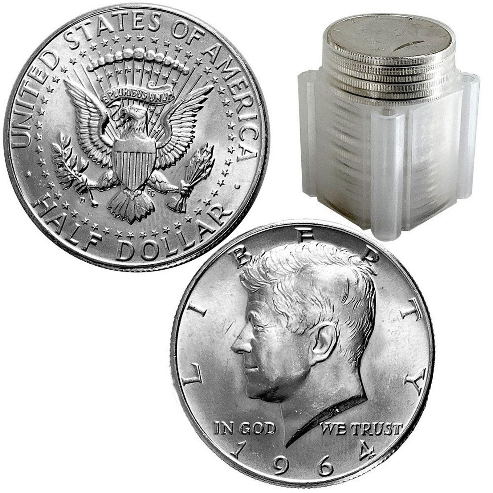 [20] 1964 Kennedy Silver Half Dollar Roll GEM BU (1 of 1)