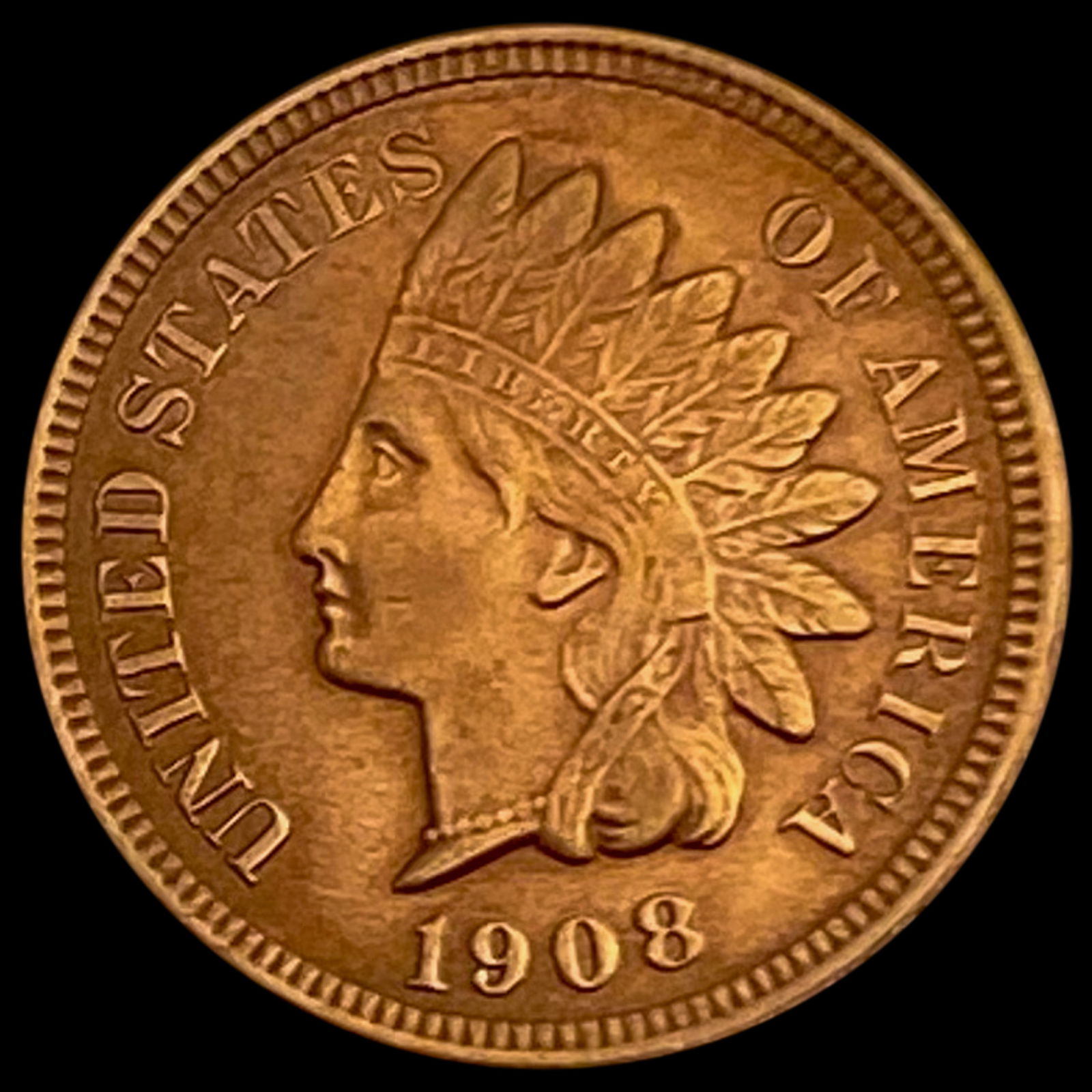 1908 Indian Head Cent UNCIRCULATED (1 of 2)