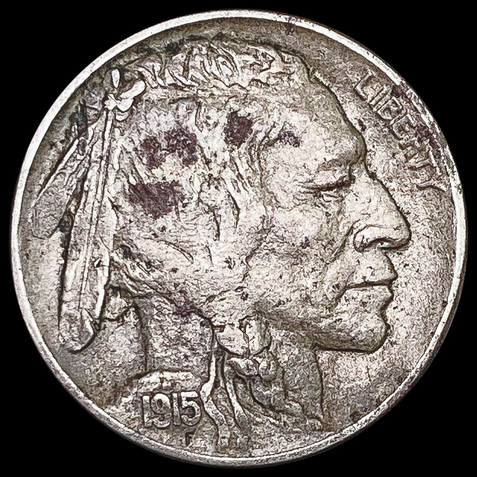 1915-D Buffalo Nickel NEARLY UNCIRCULATED (1 of 2)