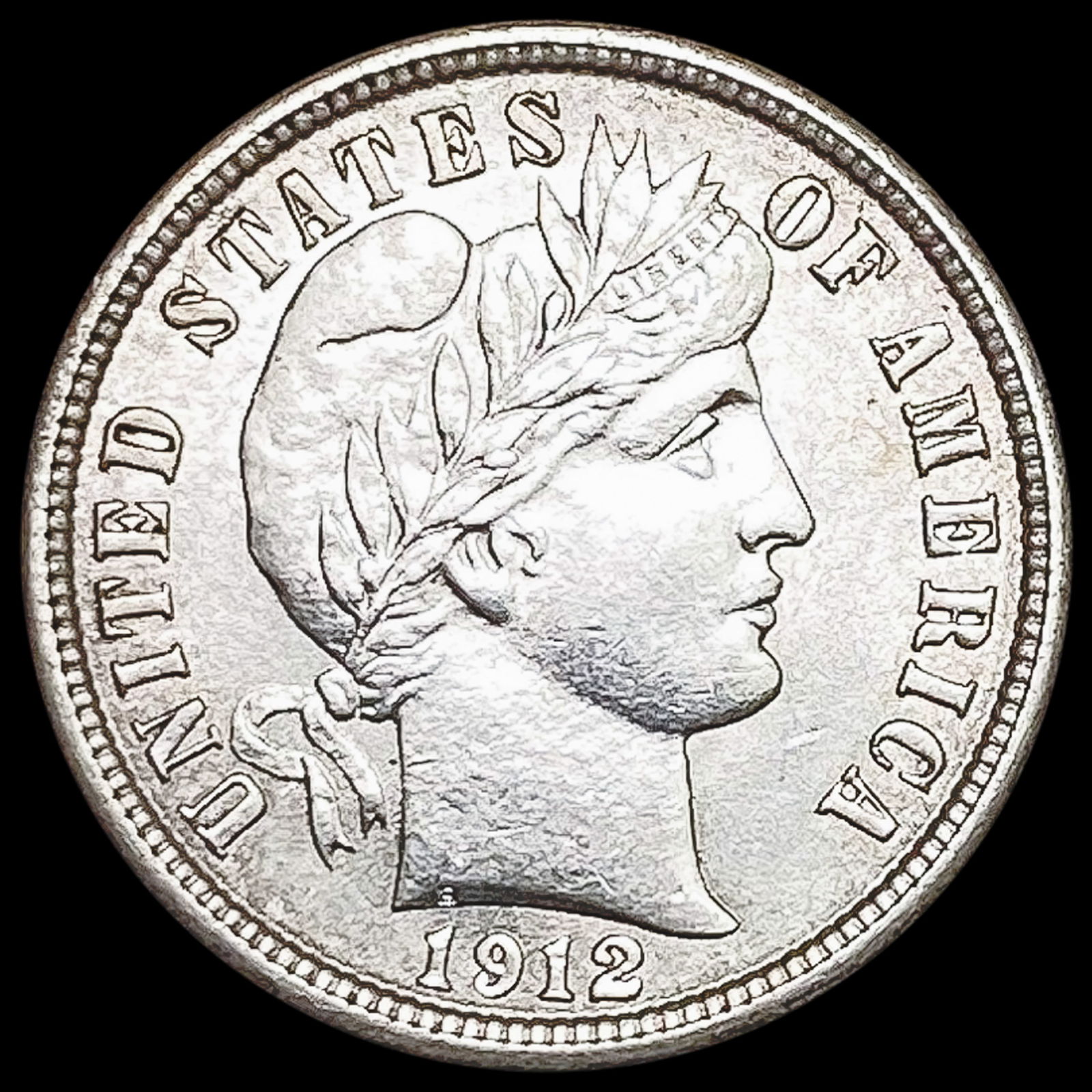 1912 Barber Dime CHOICE BU (1 of 2)
