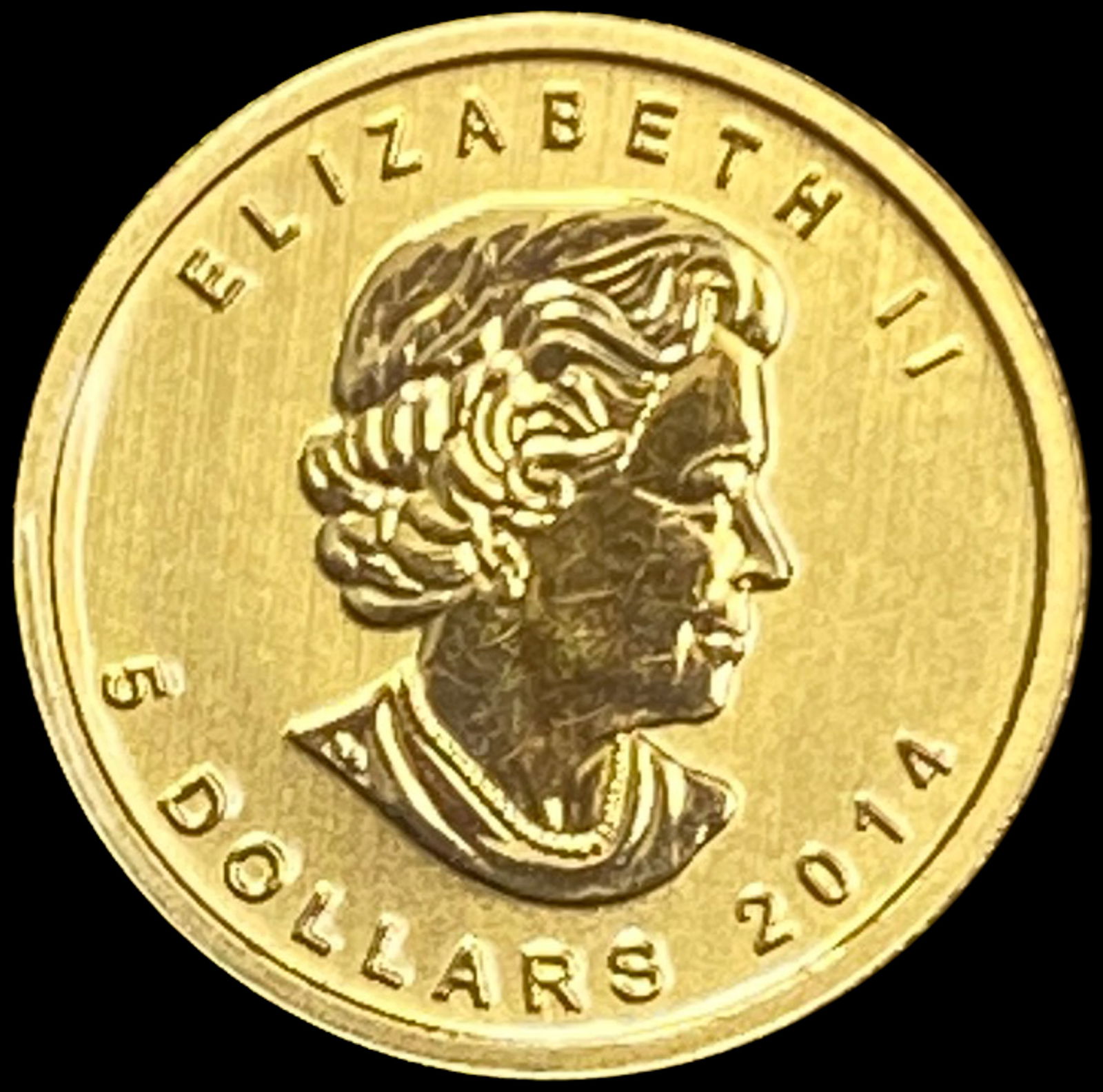 2014 Canada 1/10 oz Gold Maple Leaf GEM BU (1 of 2)