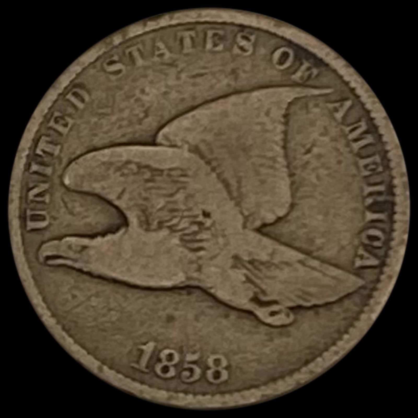 1858 Flying Eagle Cent NICELY CIRCULATED (1 of 2)