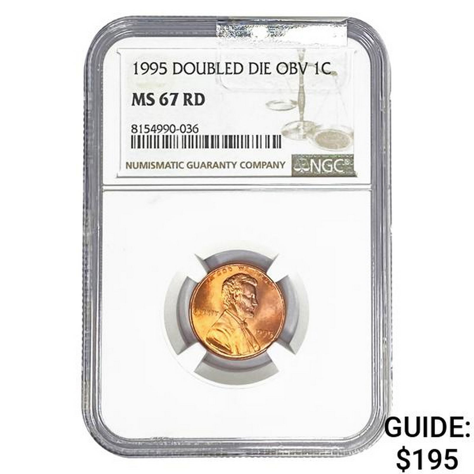 1995 Doubled Die Obv 1C NGC MS67 RD (1 of 2)
