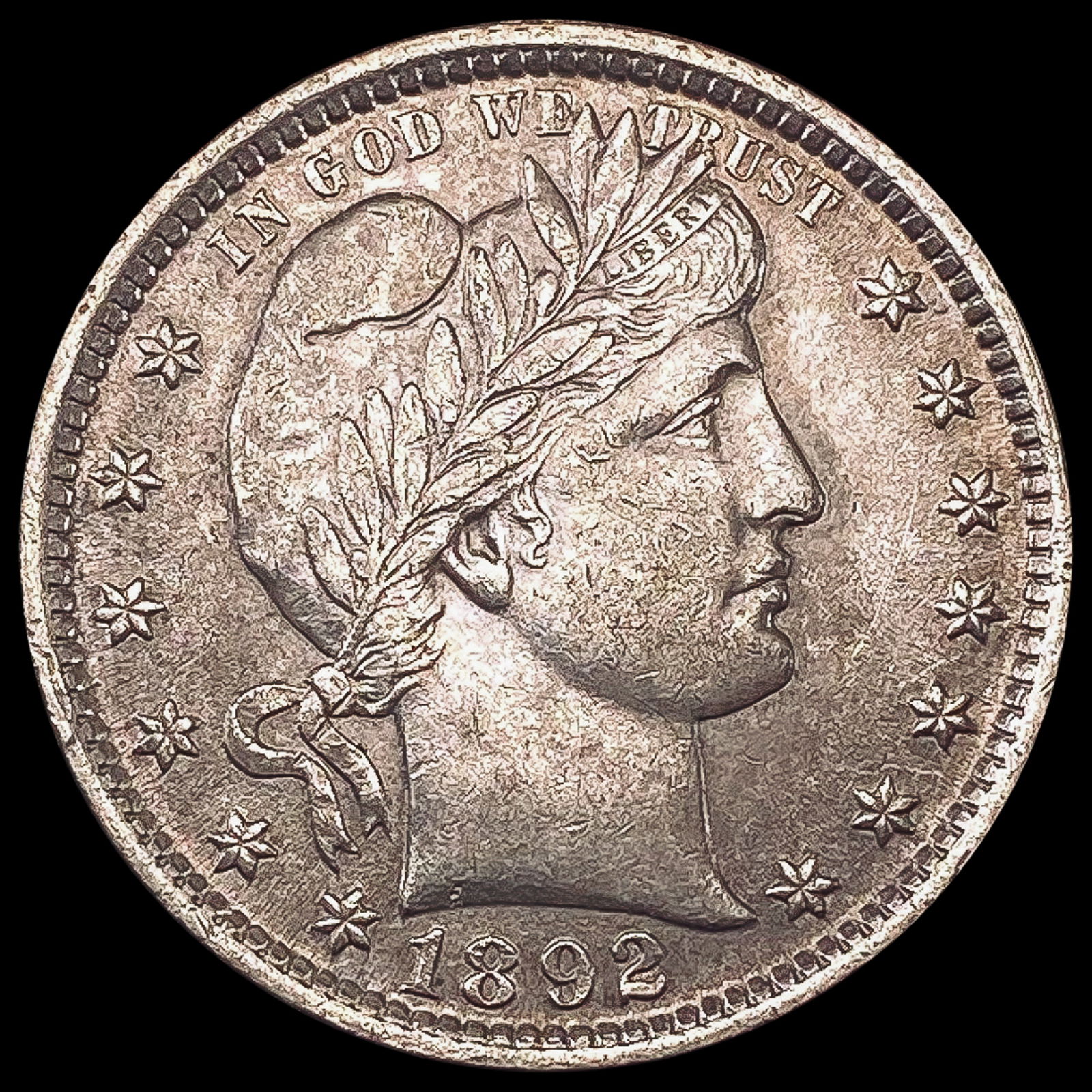 1892 Barber Quarter CHOICE AU (1 of 2)